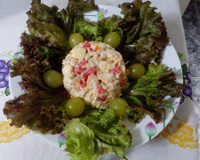 Salada de frango tropical