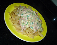 Penne ao molho branco de presunto e abobrinha Italiana