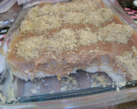 Pavê de biscoito de champagne (nozes com brigadeiro)