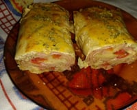 Rocambole de massa de Pastel