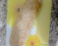 Pão integral com farinha integral, linhaça e aveia