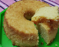 Pudim de milho com coco