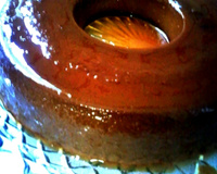 Pudim de banana e café