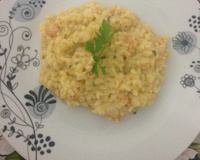 Risoto de limão siciliano com camarões