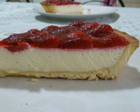 Torta de morango com iogurte