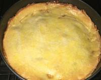 Torta de frango e requeijão com massa podre