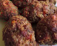 Bolinho de carne assado