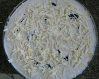 Escondidinho de mandioca com recheio de frango