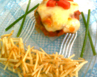 Carne moída à parmegiana