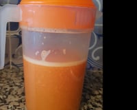 Receita de suco de laranja e cenoura