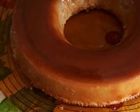 Pudim de casca de pão de forma