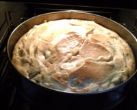 Torta de espinafre de liquidificador