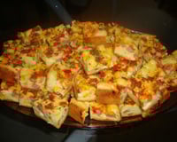 Bolo salgado de salsicha e milho verde