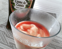 Creme de papaya com cassis