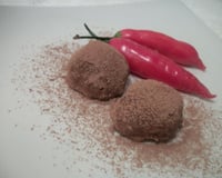 Trufa de chocolate com pimenta