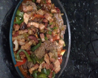 Carne assada com bacon ao molho de cerveja