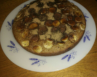 Bolo integral de banana com aveia