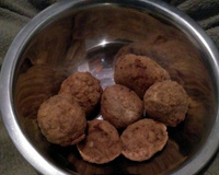 Bolinho de carne moída à milanesa