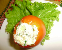 Tomates recheados com ricota