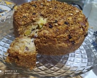 Torta de maçã e aveia