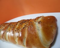 Pão com três opções de recheio