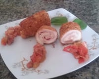 Rolês de frango recheado