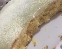 Bolo Simples c/ Cobertura de Leite em Pó 