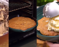 Cookie gigante é o novo vício da minha família aos domingos: encontrei a receita de massa perfeita, crocante por fora e molhadinha por dentro