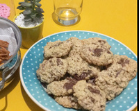 Biscoito de aveia com gotas de chocolate