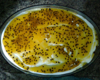 Torta pavê de maracujá