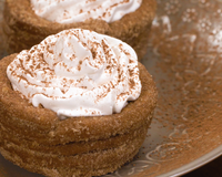 Taça de churros com mousse de chocolate