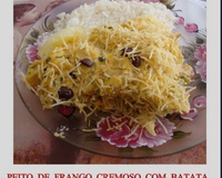 Peito de frango cremoso com batata do Lúcio Cezar