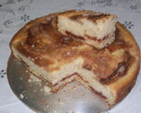 Bolo de banana e goiabada