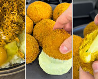 Salgado de frango recheado com muuuuito queijo e casquinha supercrocante é perfeito para o lanche do final de semana