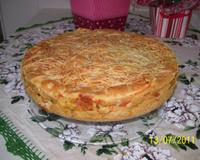 Torta de frios com legumes