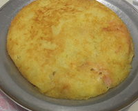 Batata recheada de frigideira