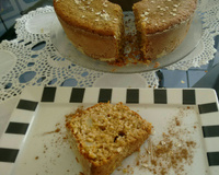 Bolo de laranja integral com ameixas