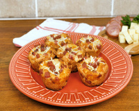 Cupcake salgado sabor pizza