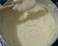 Creme branco para sobremesas