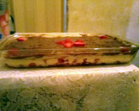 Pavê de morango da Gabi