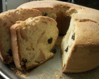 Bolo de maçã com passas