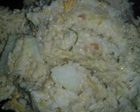 Risoto com creme de leite