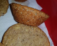 Bolinho de banana com aveia para as crianças