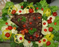 Carneiro Assado ao Vinho e Ervas