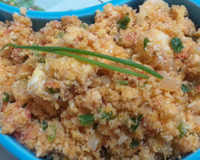 Farofa de ovo com banana da Etiene