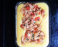 Frango com polenta