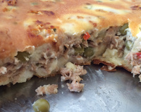 Torta salgada de atum da Maiane