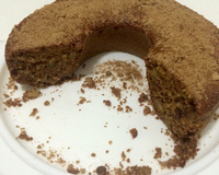 Bolo integral de banana e maçã