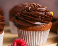 Cupcake sem glúten e sem lactose com chocolate