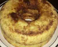 Bolo fofinho de fubá de microondas